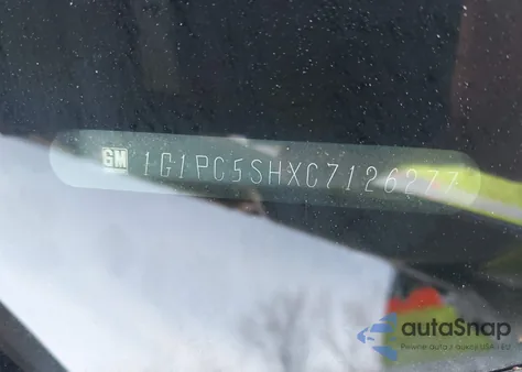 2012 Chevrolet Cruze Ls z USA, uszkodzony, nr VIN 1G1PC5SHXC7126277